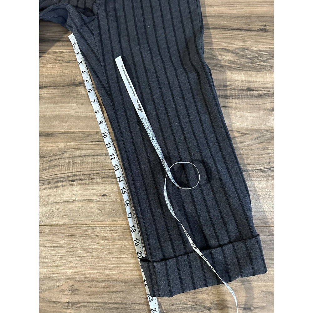 Women's Michael Michael Kors Dress High Ankle Pants Size‎ 4 Striped Black/grey - Picture 3 of 11